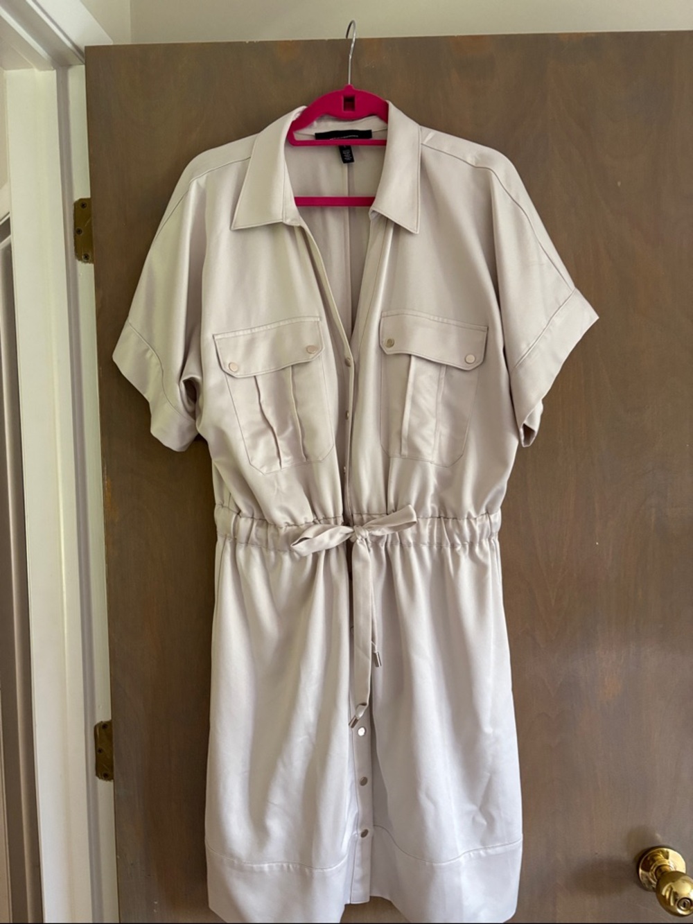 White House Black Market Cream Dress
